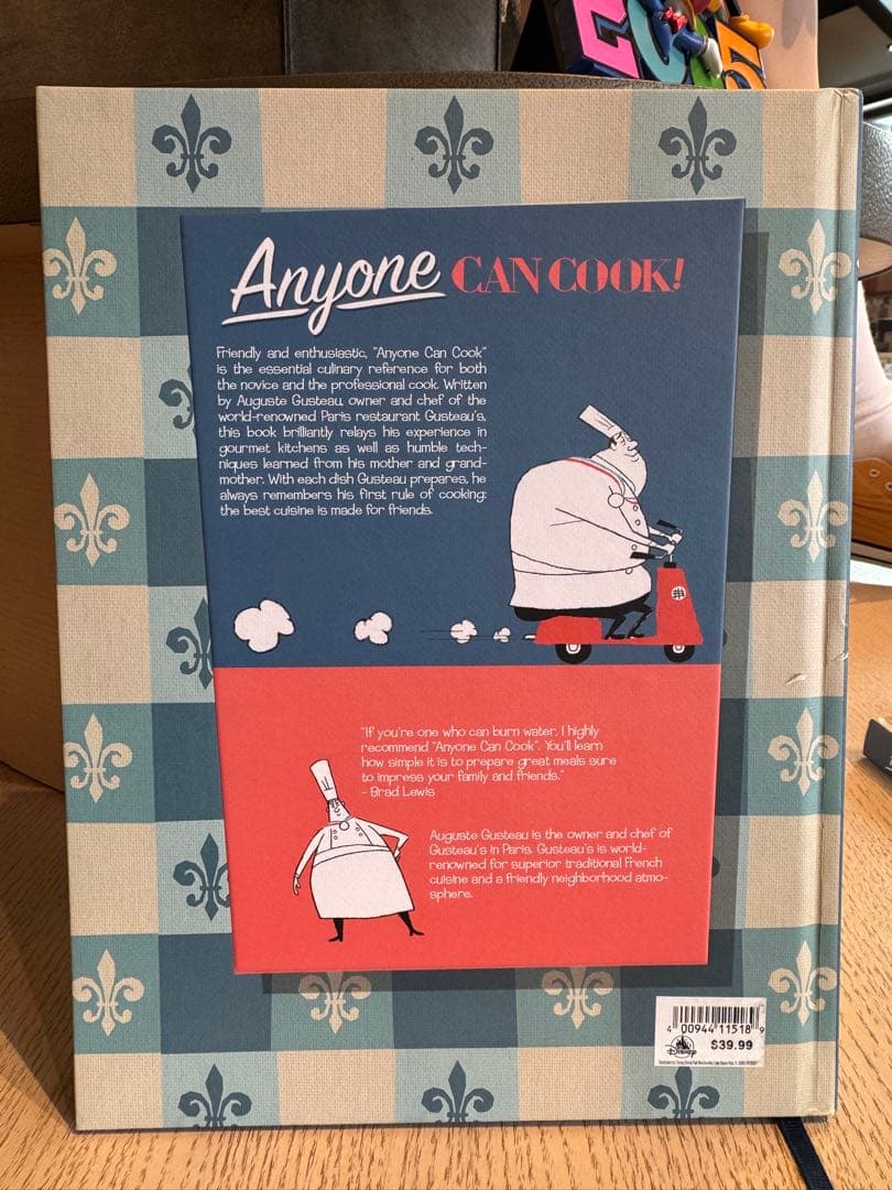 新品　海外ディズニー　レミーのおいしいレストラン　料理ノート