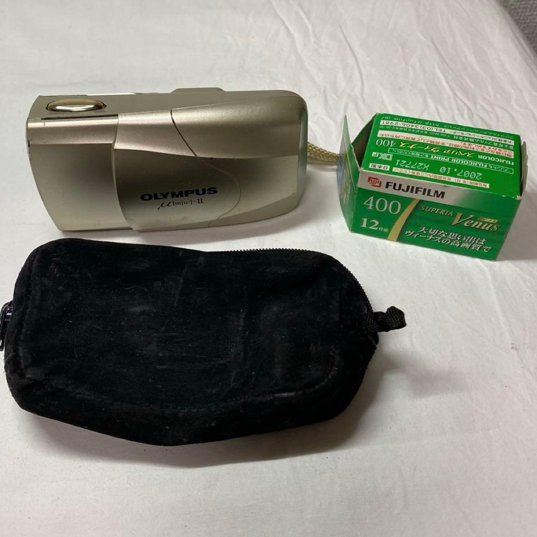 オリンパス μ mju-II ミュー2 コンパクトフィルムカメラ 訳あり