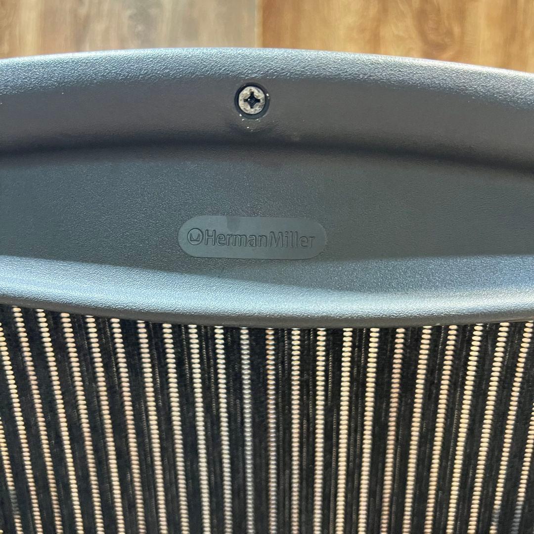 E076☆ ジャンク　USA ハーマンミラー アーロンチェア Aサイズ