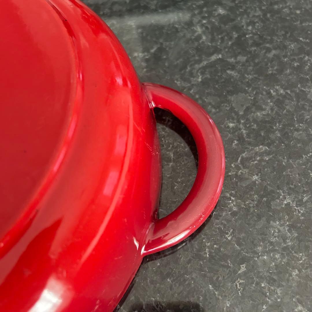 ストウブニダベイユ24cm チェリー ドームガラス蓋付き