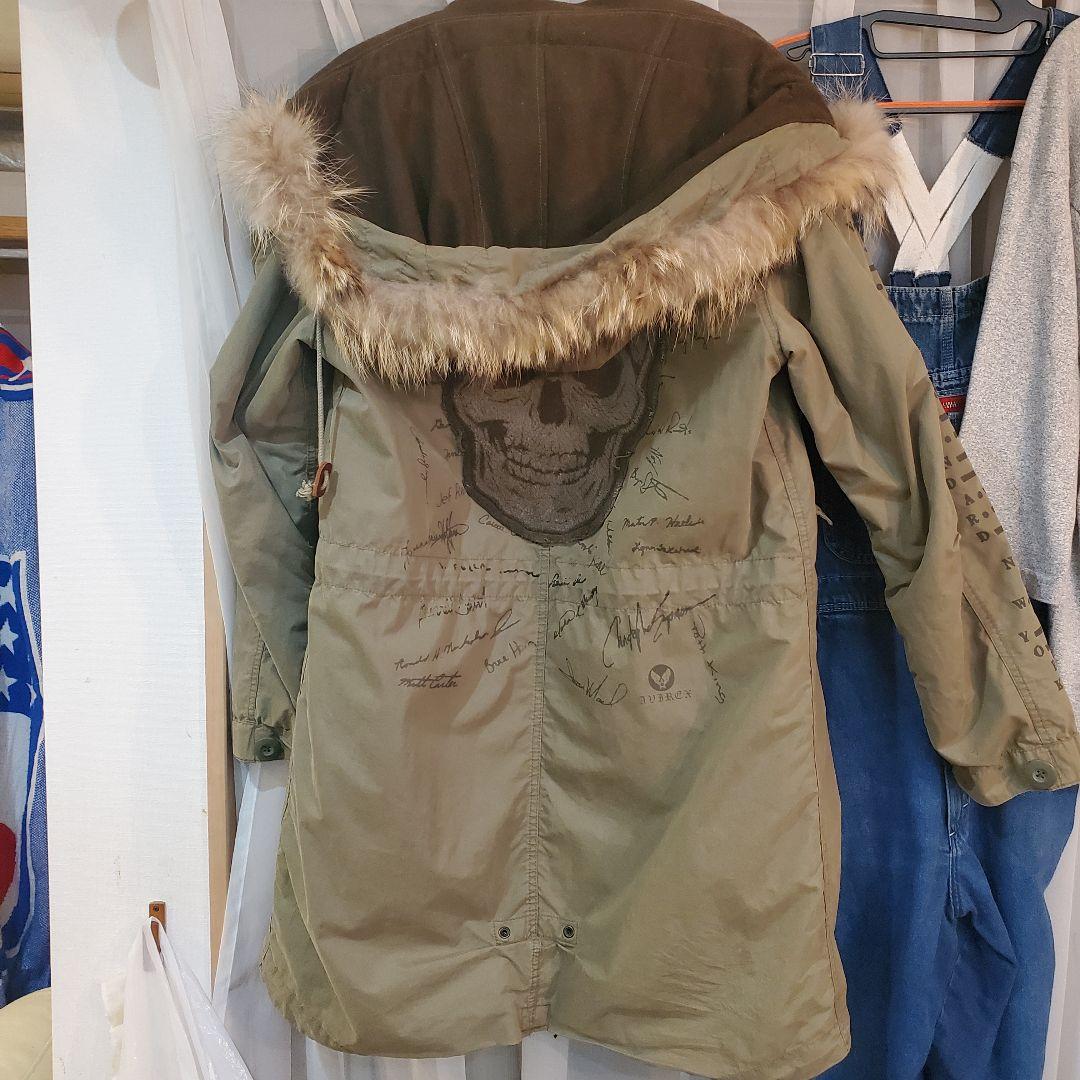 AVIREX USA スカル刺繍 　モッズジャケット