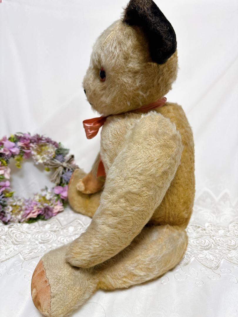 ❤️ビッグ❤️黒いお耳のチャドバレーベア　アンティークベア　Chad Valley