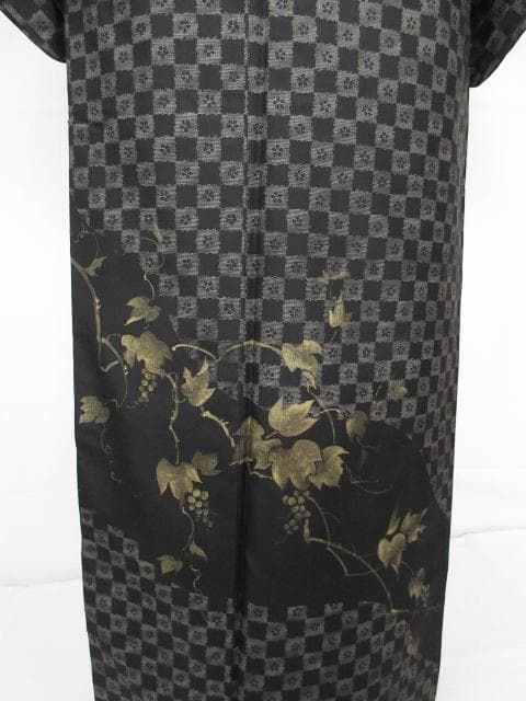 未着用に近い！さが美製＊純泥染＊７マルキ＊本場大島紬＊訪問着＊１５２ｃｍ＊裄６３