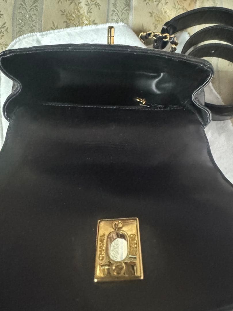 美品 Chanel シャネル ウエストポーチバッグ 黒