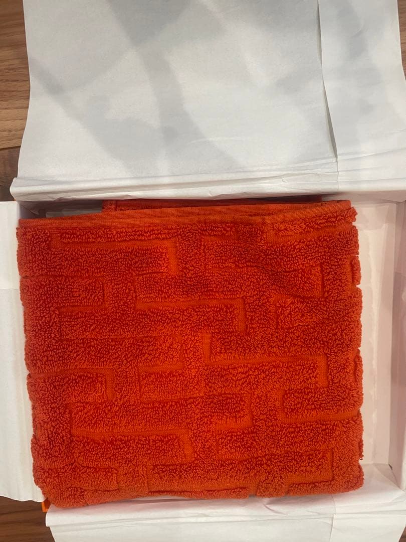 【最終価格】新品未使用　エルメス タオル オレンジ　HERMES