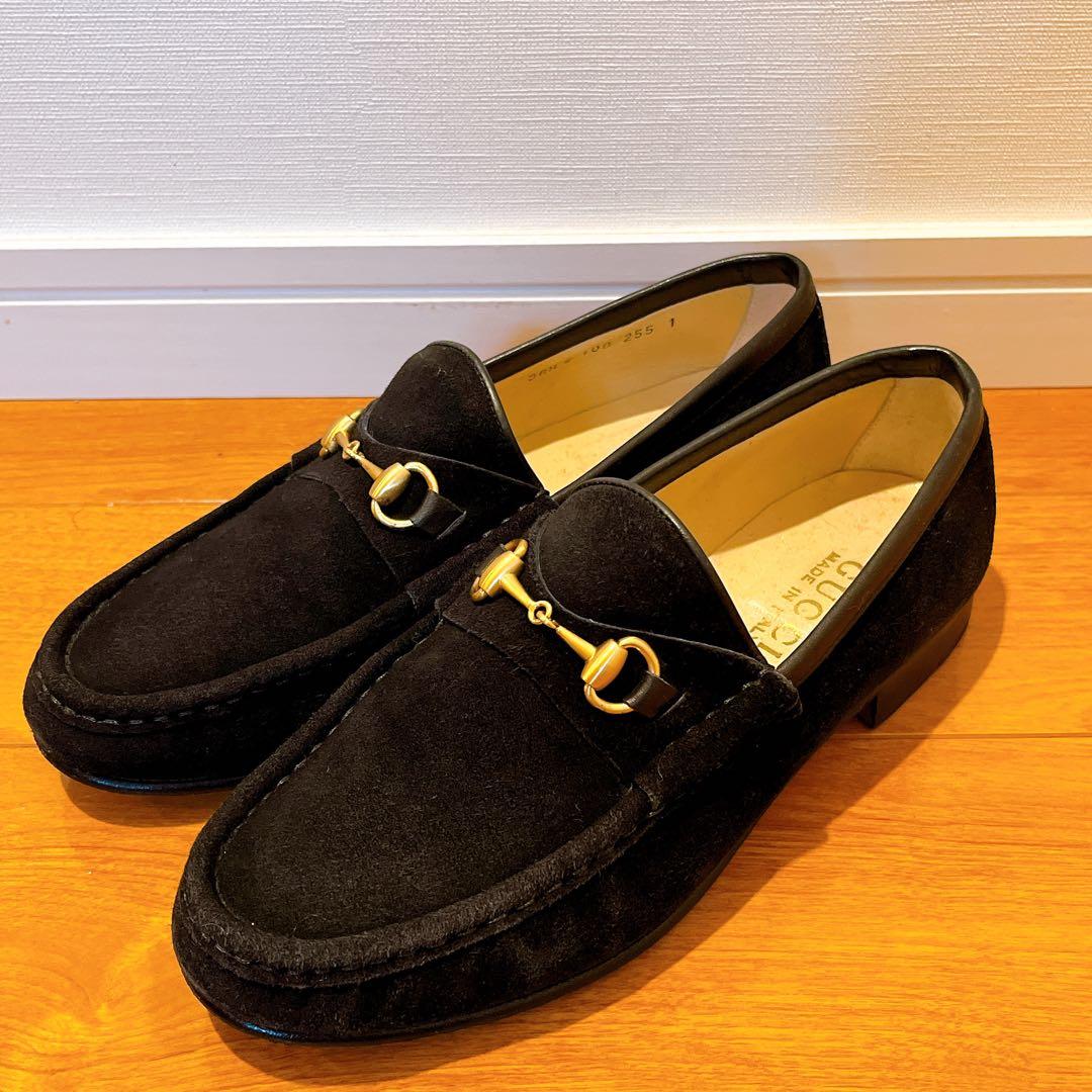 Gucci ホースビット　モカシン　グッチ　ローファー　黒　金　靴