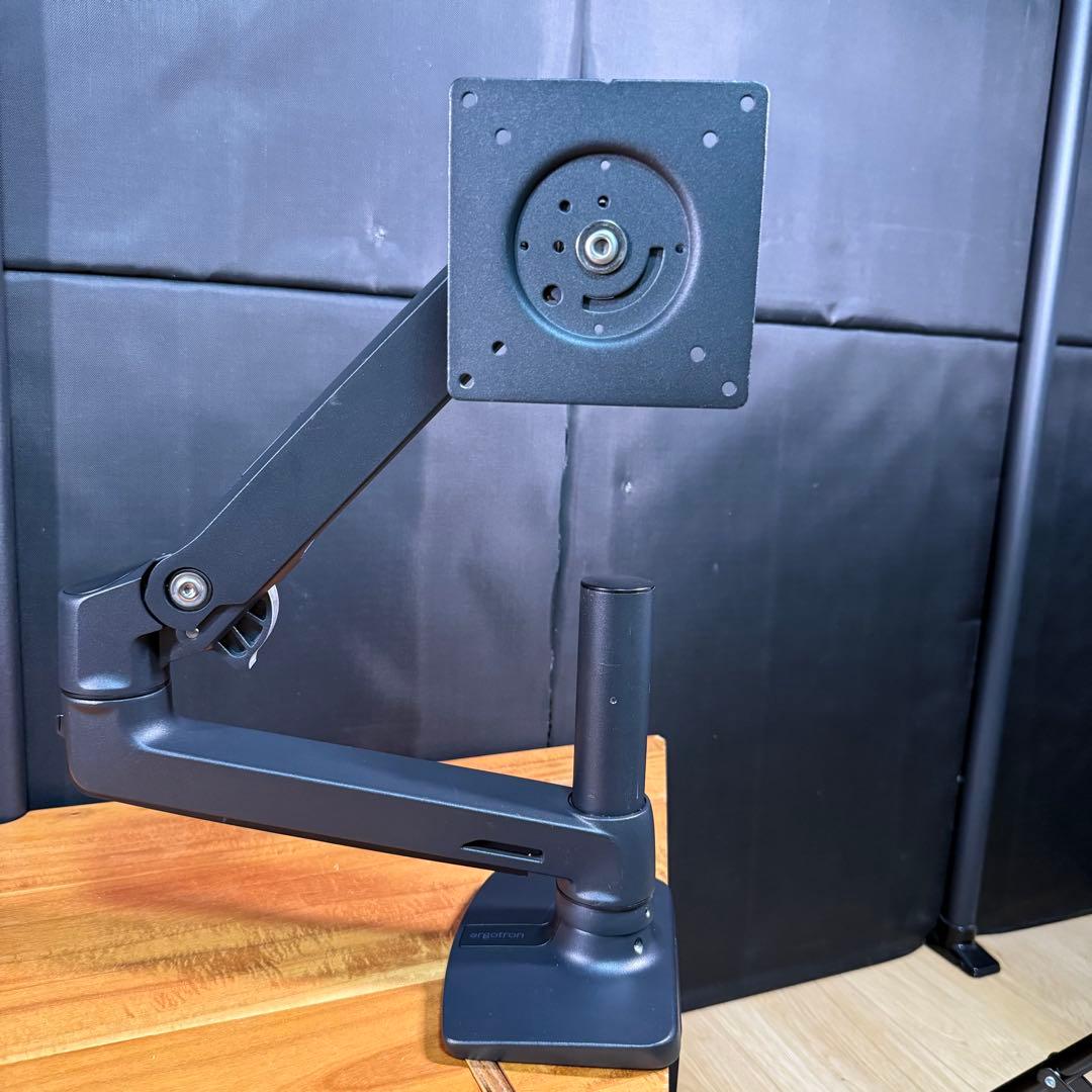 Ergotron LX デスク モニターアーム マットブラック 34インチ対応