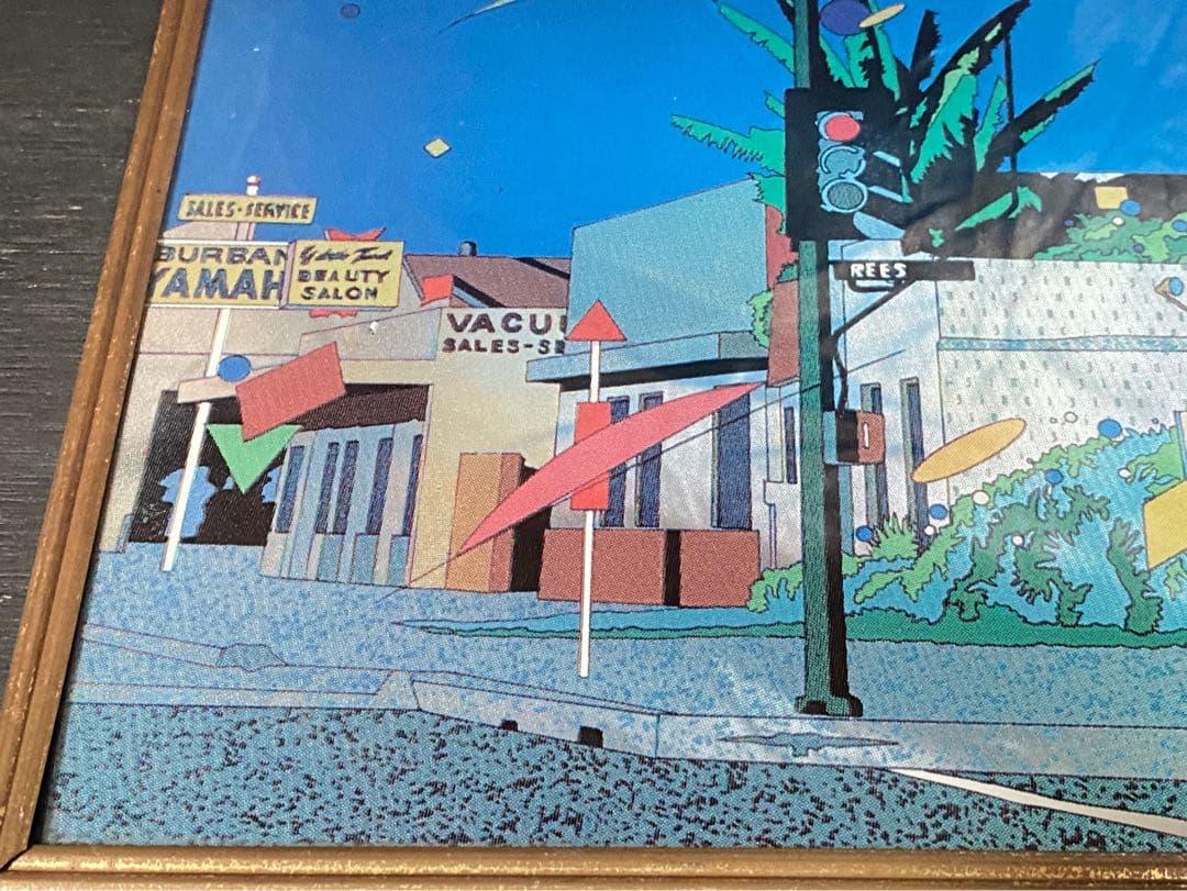 希少 鈴木英人 EIZINSUZUKI パブミラー オールドアメリカ 昭和レトロ