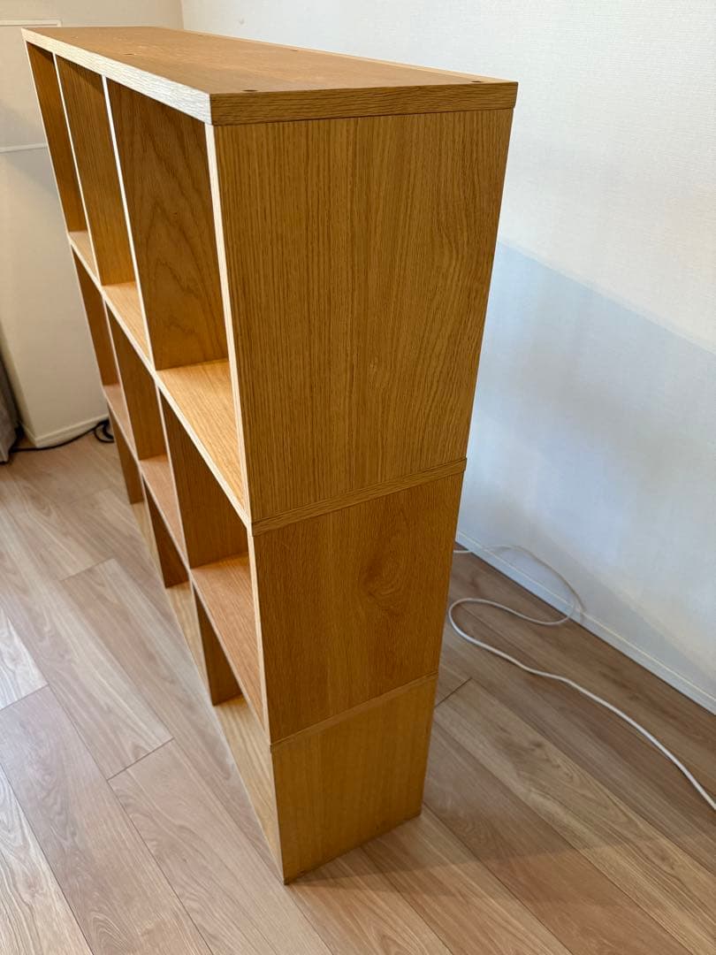 無印良品 本棚 スタッキングシェルフセット 3段×3列 9マス オーク材