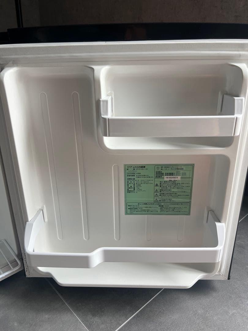 simplus 小型冷蔵庫 黒 オレンジ エルメス お洒落な アメリカン 家具