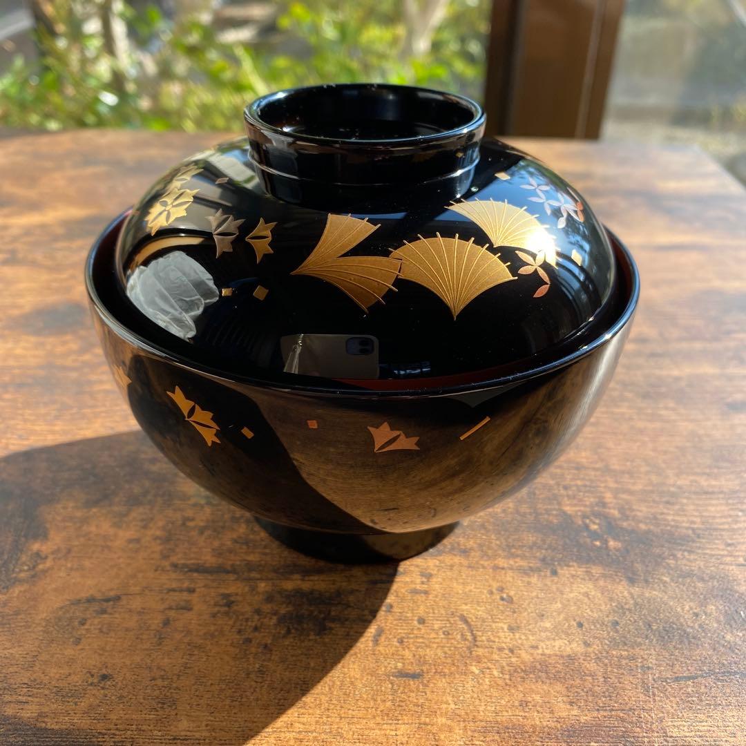 漆塗り椀　5客組