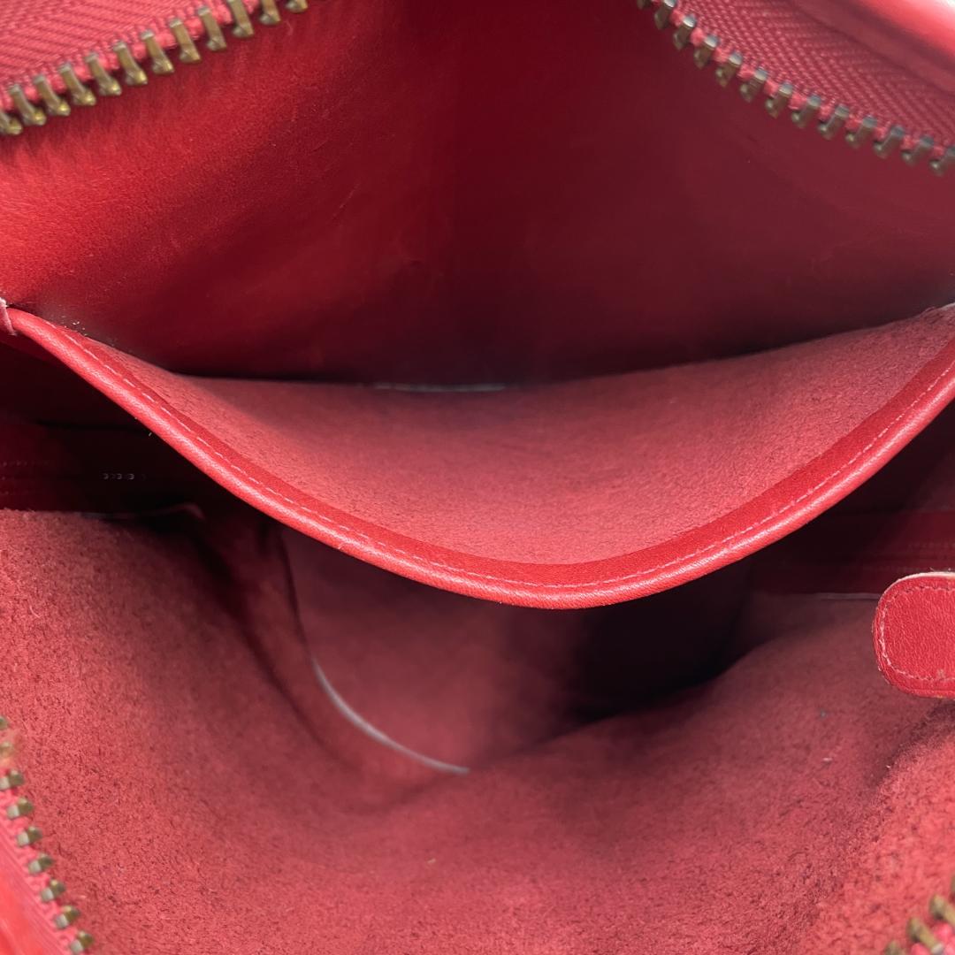 良品 COACH ショルダーバッグ レザー レッド オールドコーチ 斜め掛け