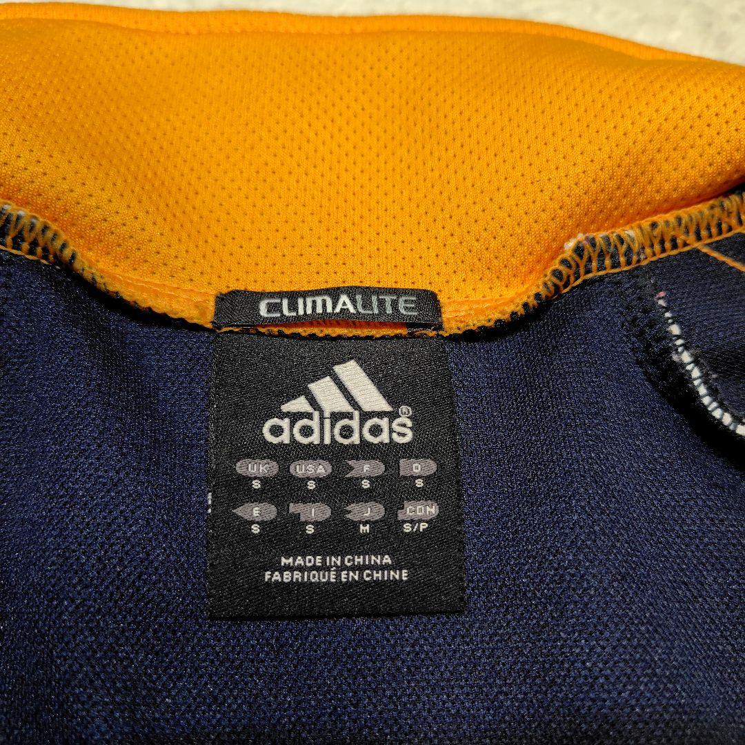 【美品】アディダス adidas ジャージ 上下 ネイビー/オレンジ M