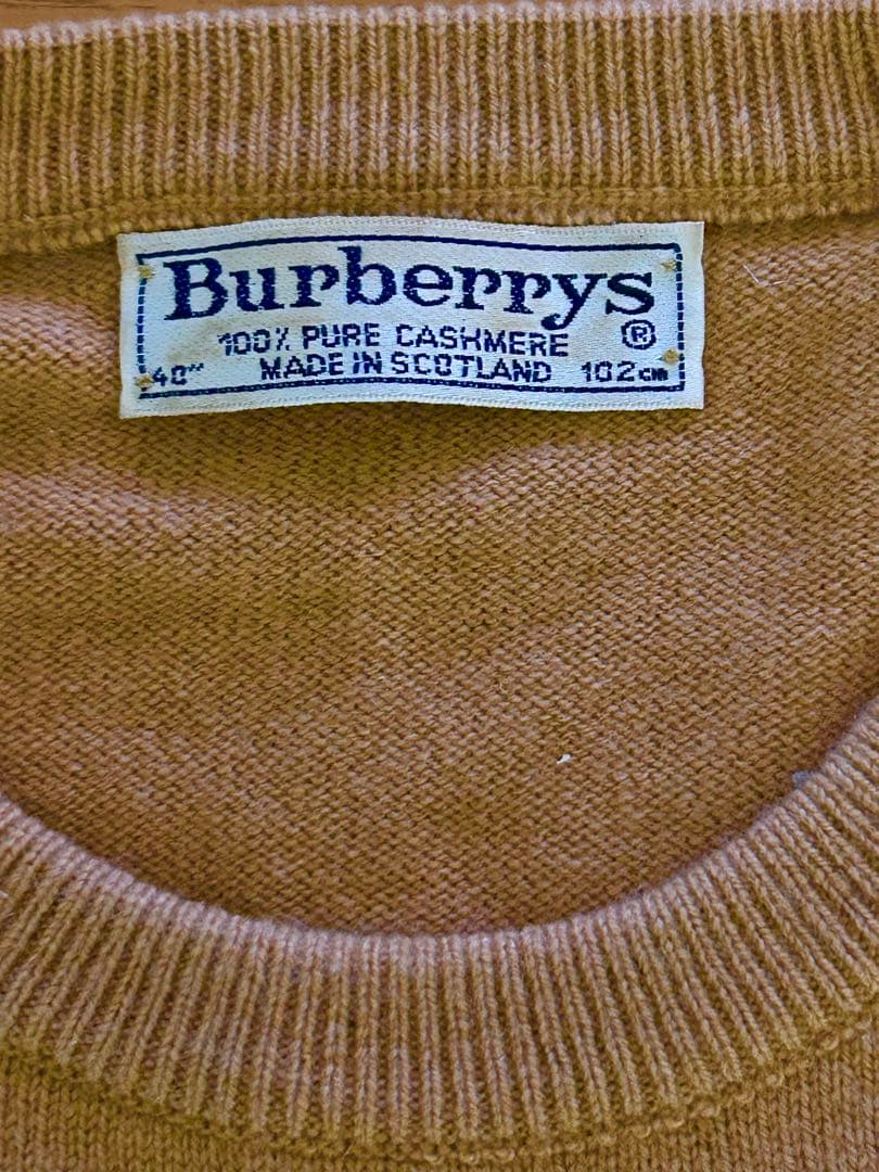 Burberrys ヴィンテージ100％カシミヤセーター　スコットランド製