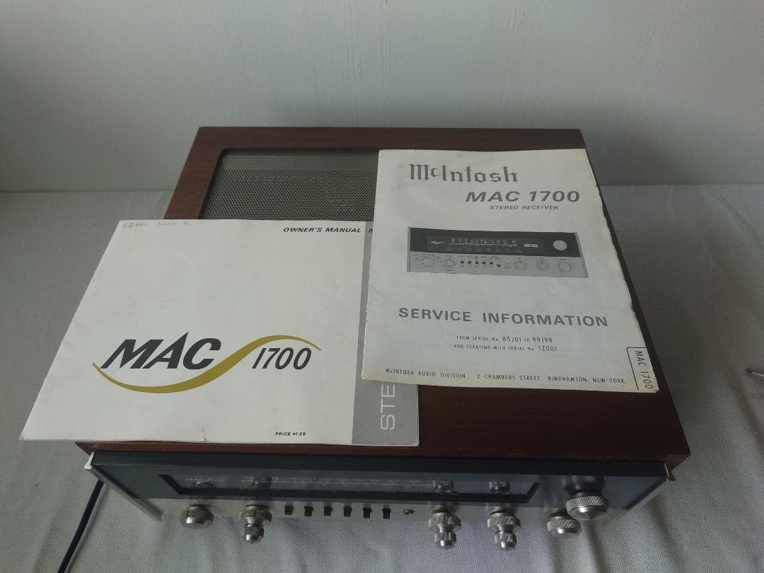 ★McINTOSH・マッキントッシュ★MAC1700★レシーバー・アンプ