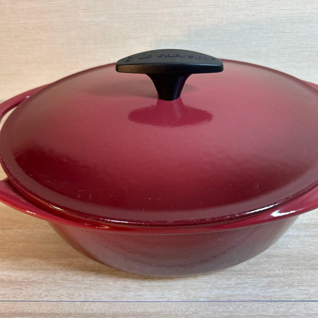 ルクルーゼ　センセーション　オーバル　バーガンディ　25cm 両手鍋　鍋