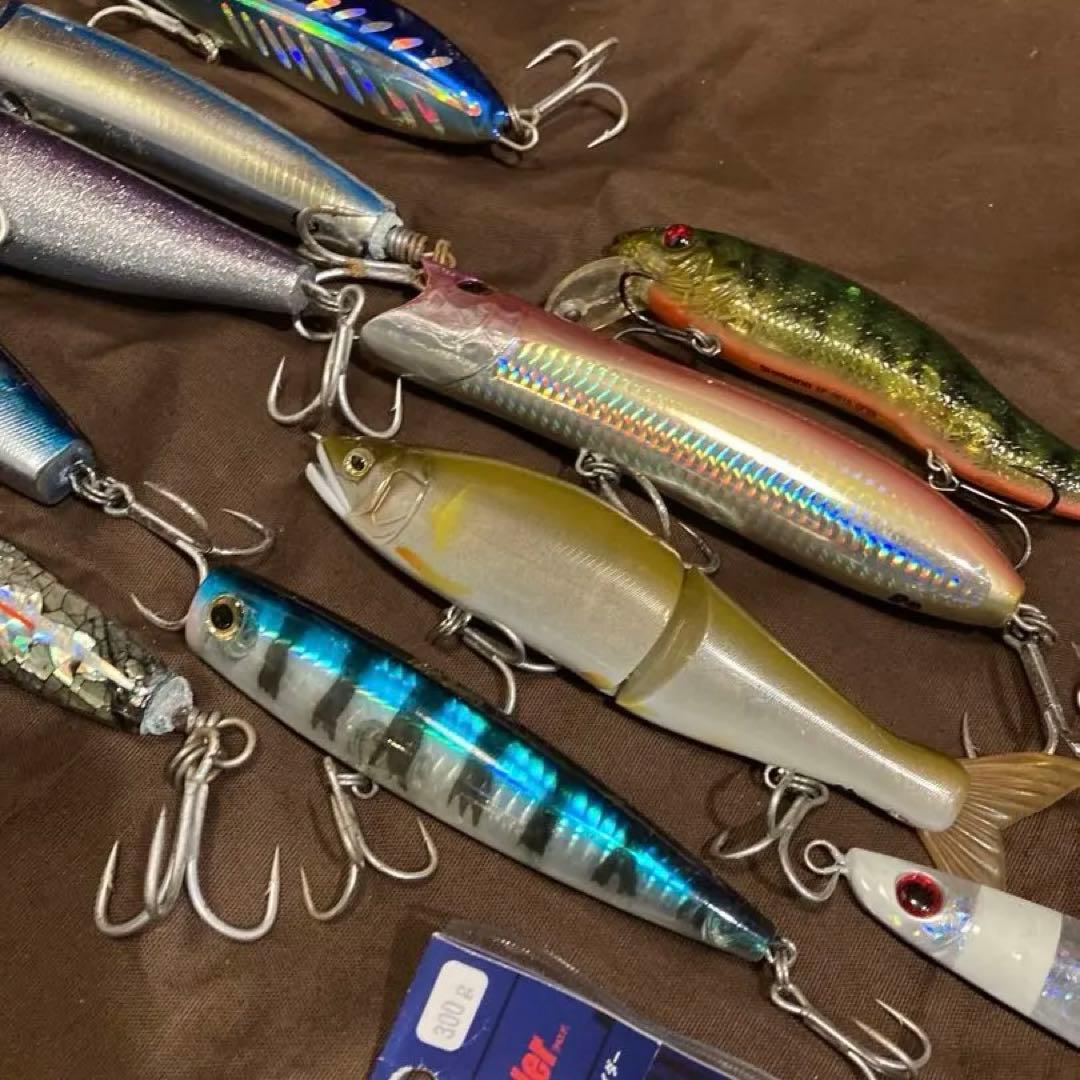 とにかく釣れる大物(青物等)用一軍ルアー メタルジグ 13個セット ケース付き