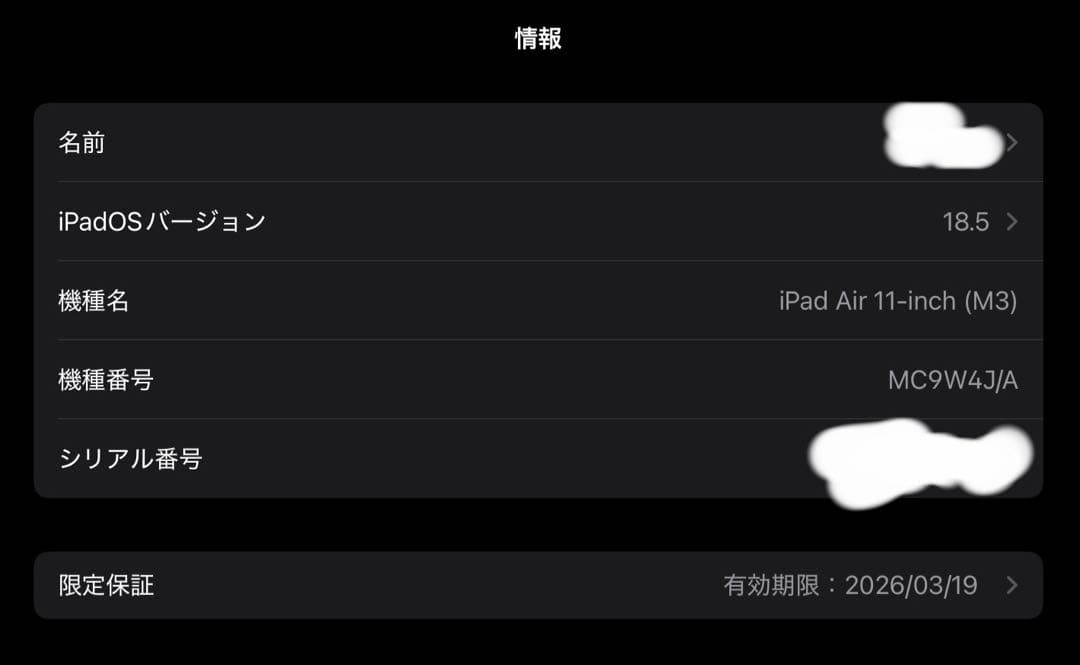 バッテリー100% iPad Air M3 11 Magic Keyboard