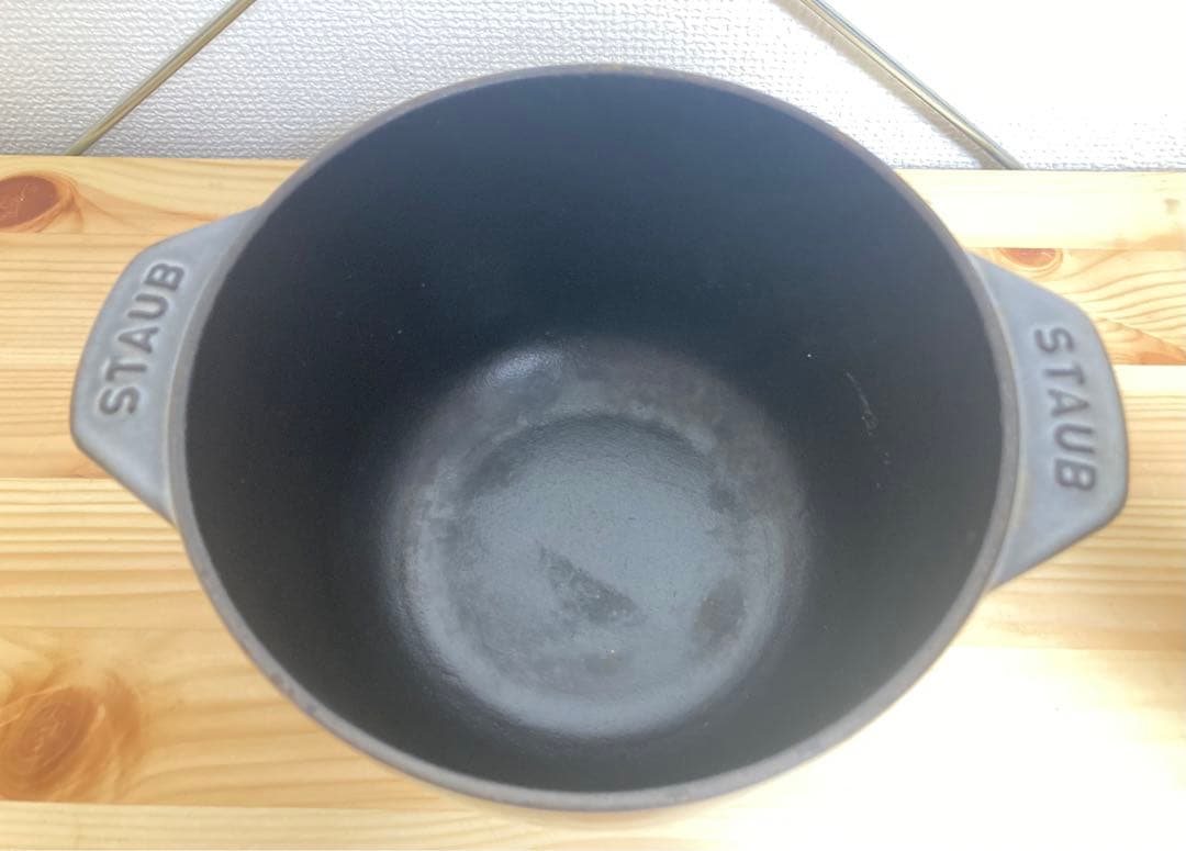 ☆STAUB ストウブ ラ ココット デ ゴハン Mサイズ グレー 16センチ