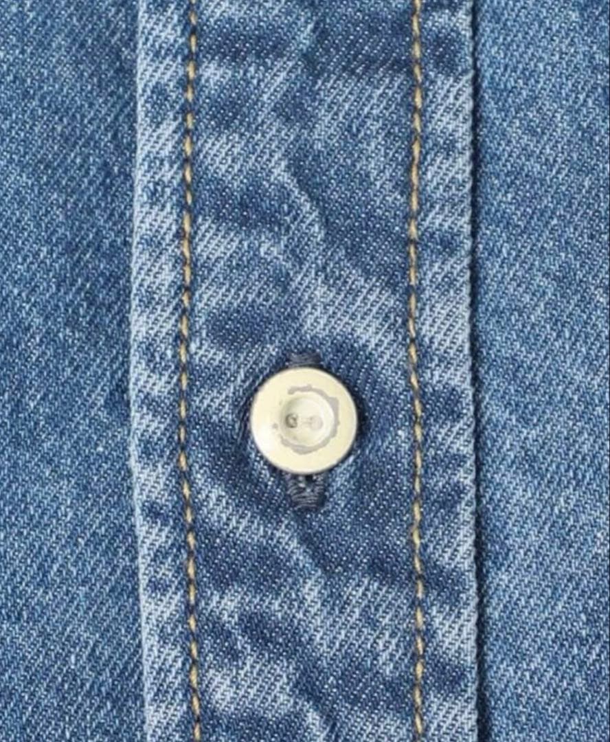 SLOBE IENA LE DENIM BDUデニムシャツ　おしゃれボタン