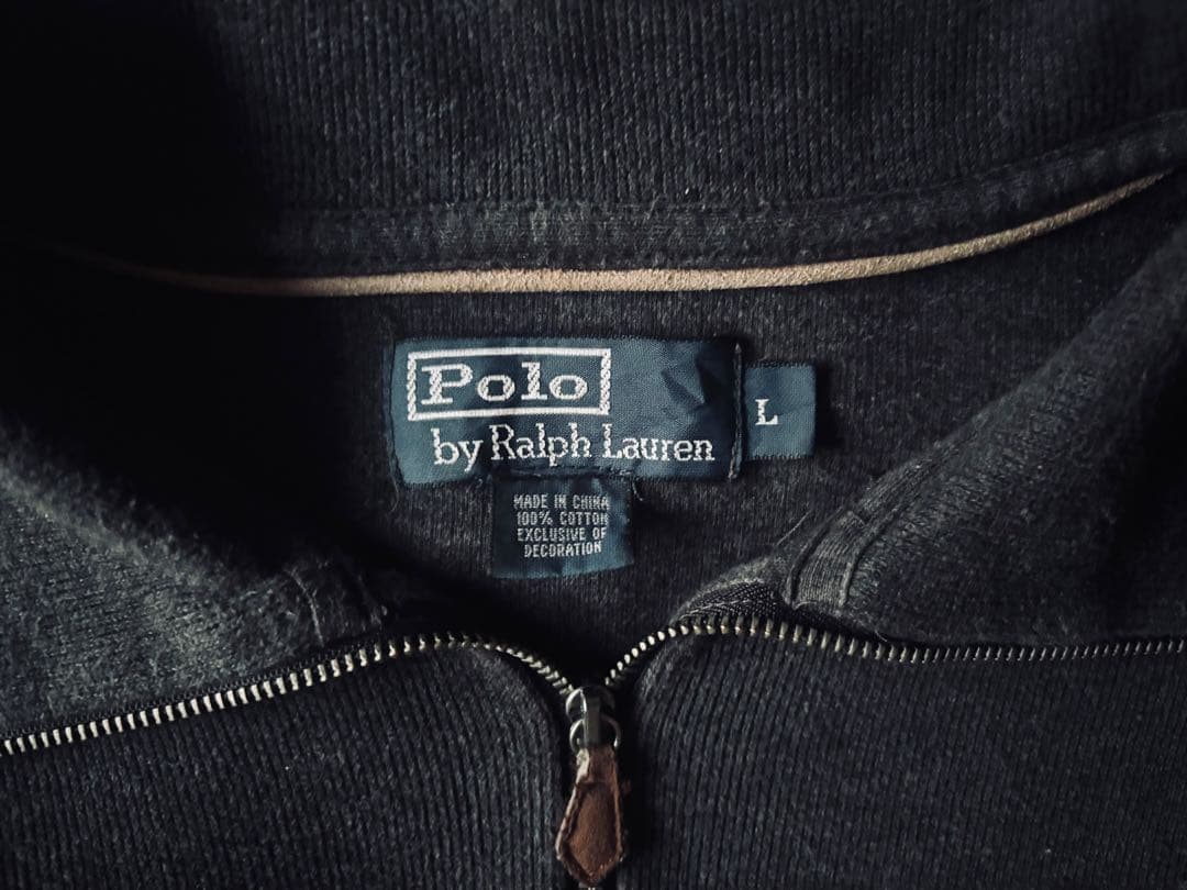 く*ふ様 90s Ralph Lauren ハーフジップ　スウェットシャツ　ダー