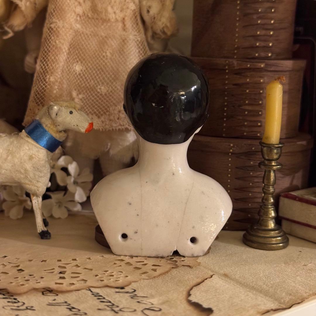 希少＊7cm ドイツ 早期アンティーク男の子チャイナヘッド