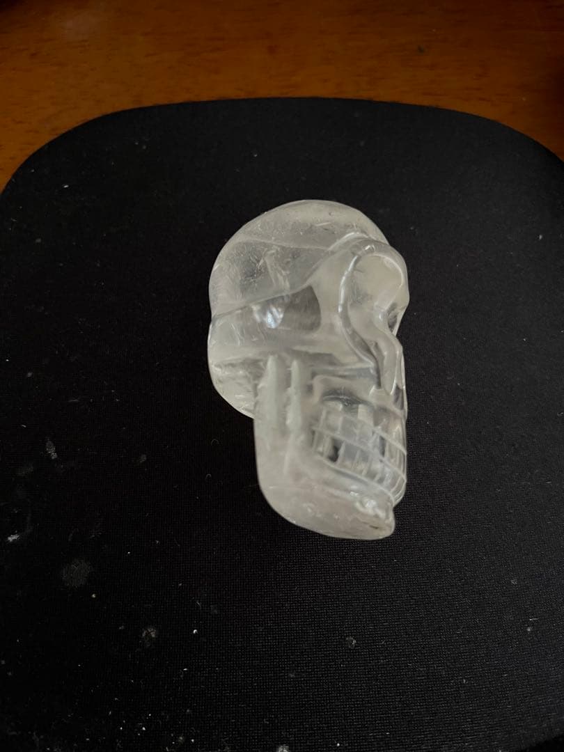 天然石 水晶 スカル 髑髏 ドクロ パワーストーン 幸運 置物 風水 魔除