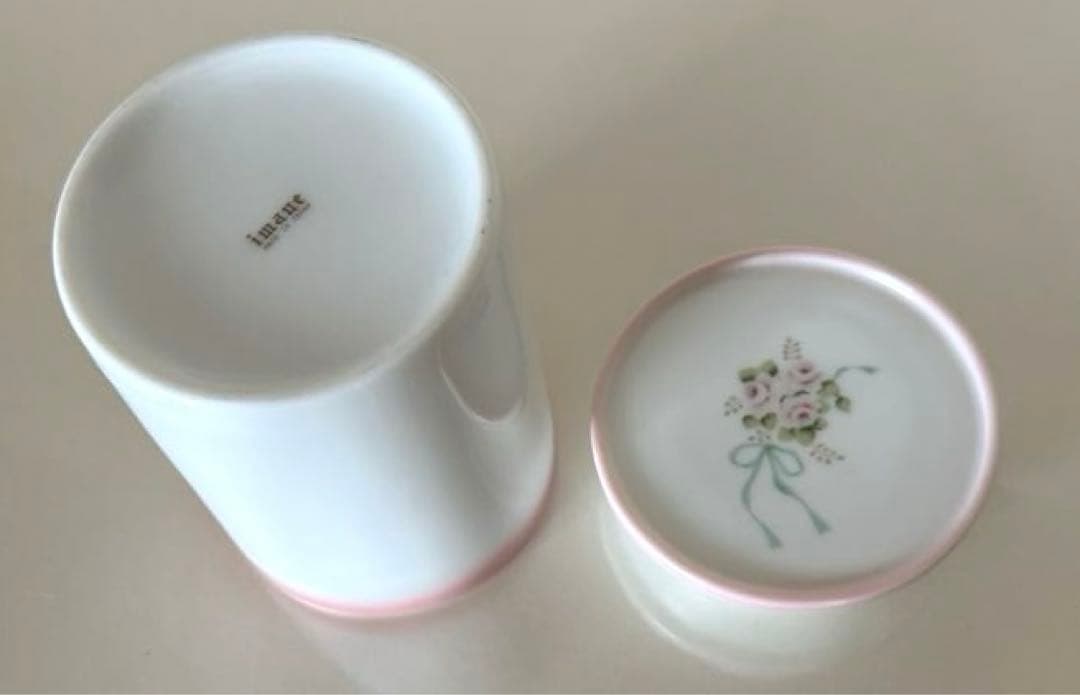 イマン　エマパッキン付きキャニスター陶器