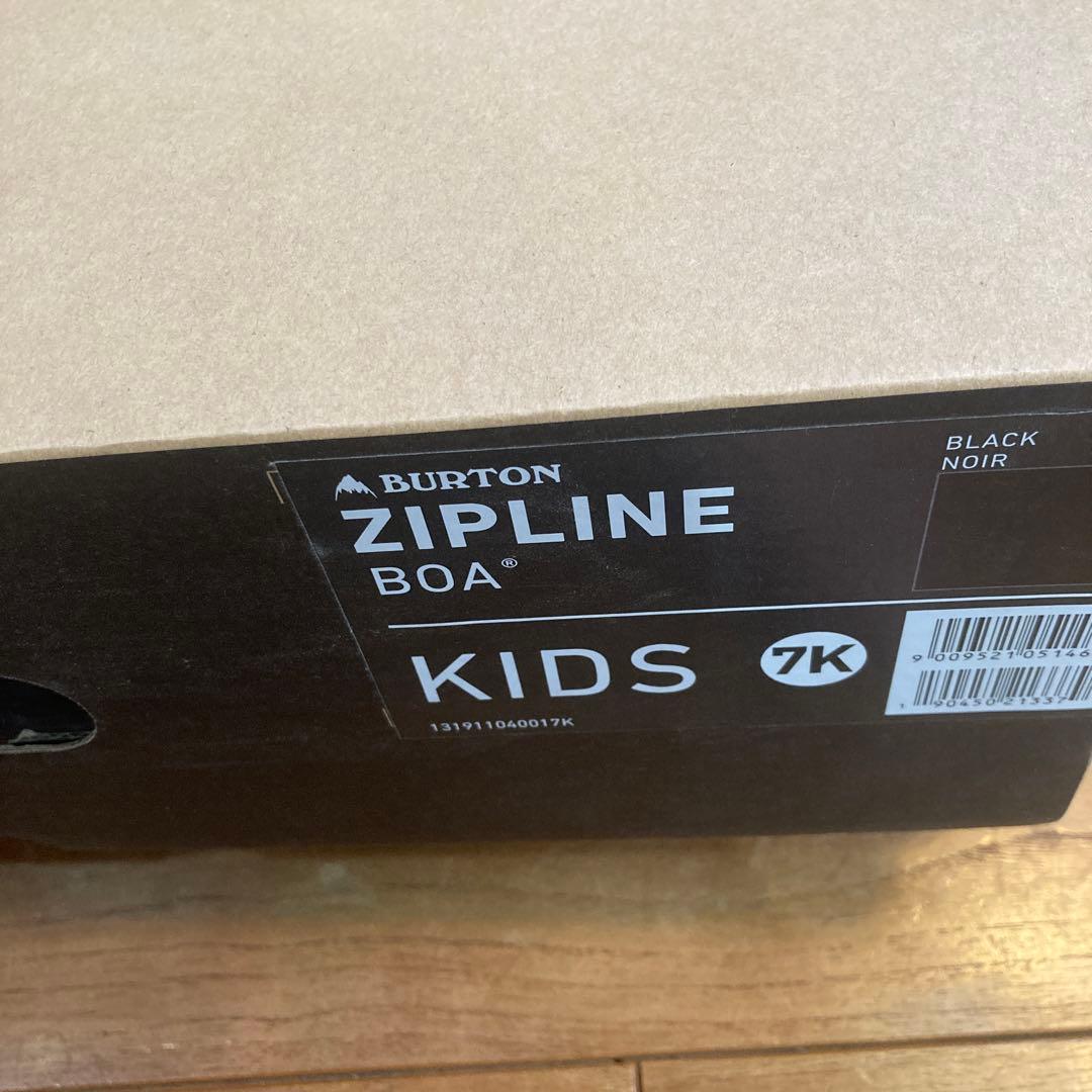 Burton Zipline BOA 子供用スノーボードブーツ 7K ブラック