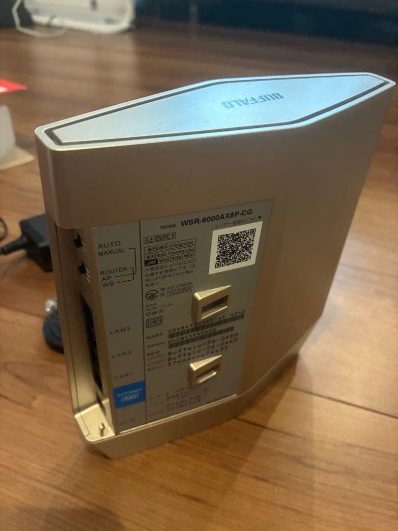 BUFFALO WSR-6000AXP-CG 無線LANルーター