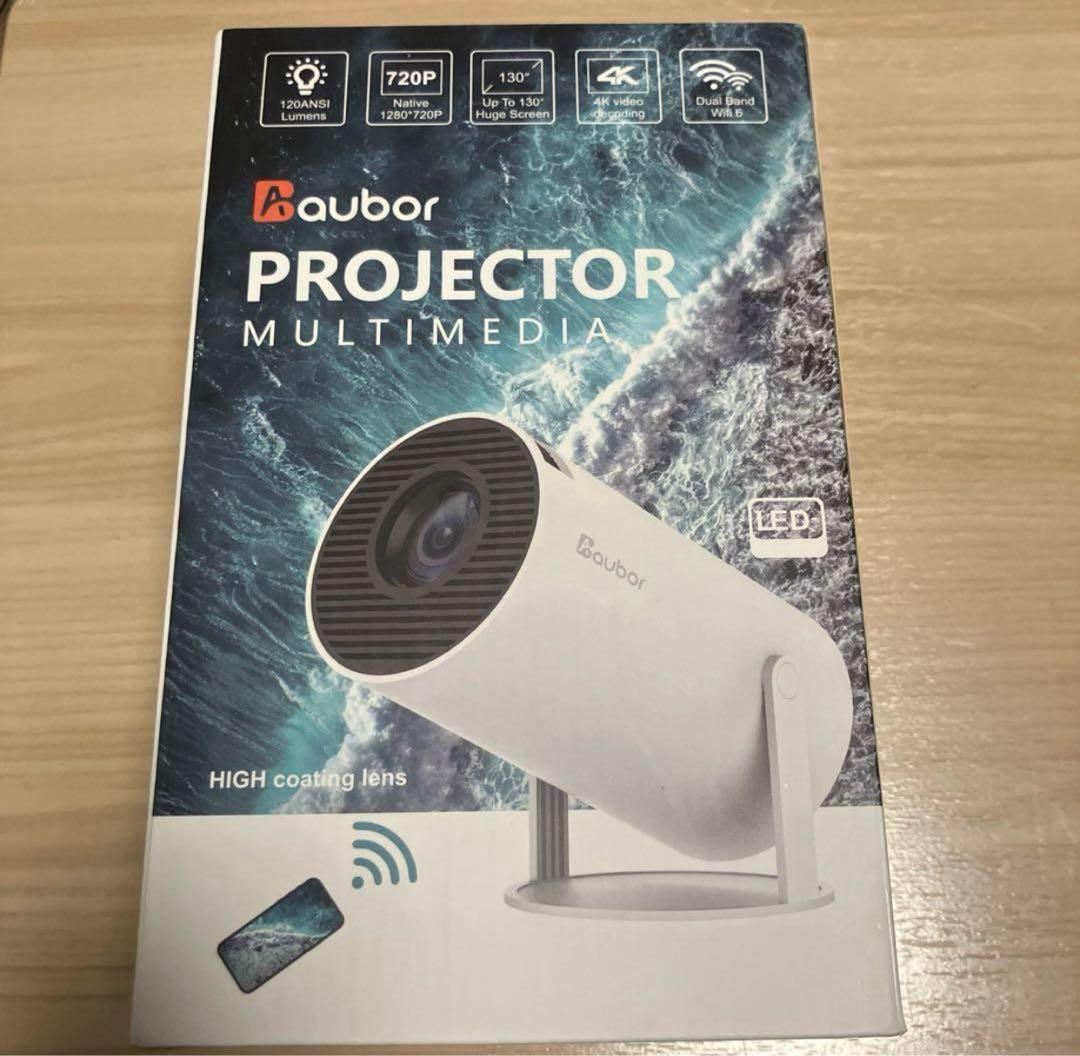 【超小型&180°回転】aubor プロジェクター Android TV11.0