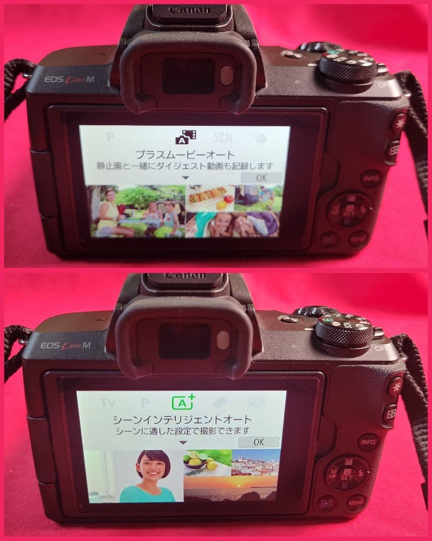 キヤノン Canon ミラーレス　美品　一眼カメラ　EOS Kiss M　動作品