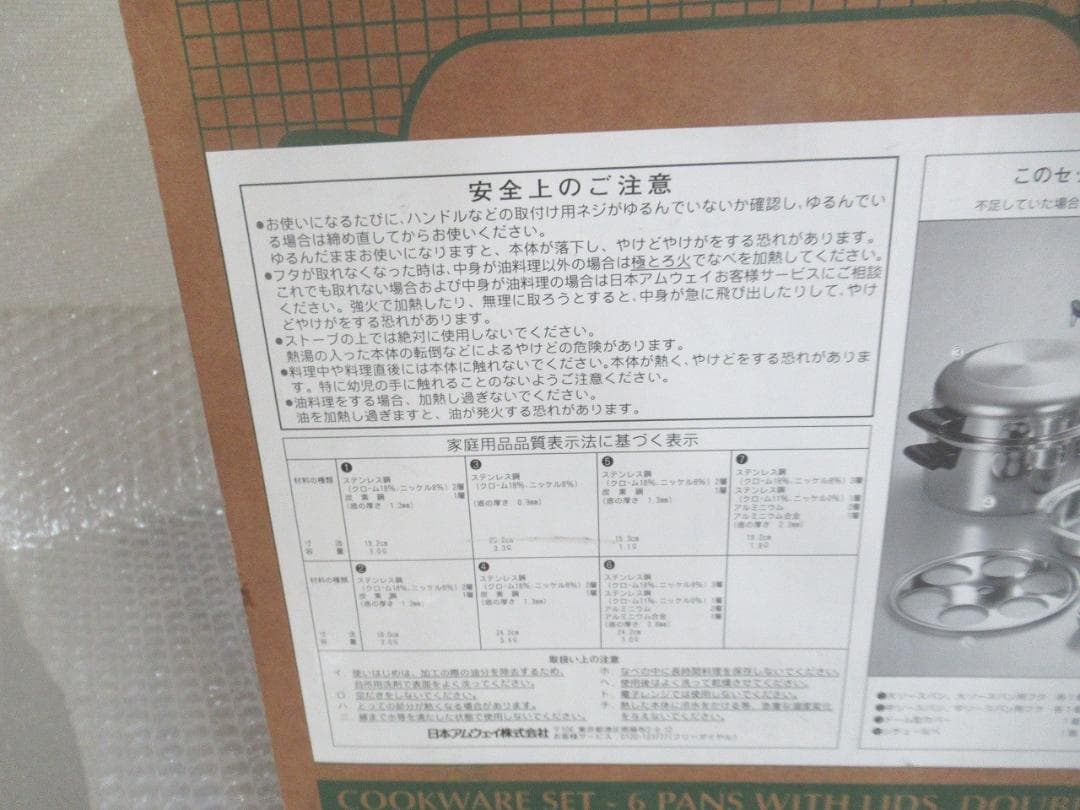 アムウェイ クィーン　クックウェア　21ピース　鍋　ソースパン　フライパン等