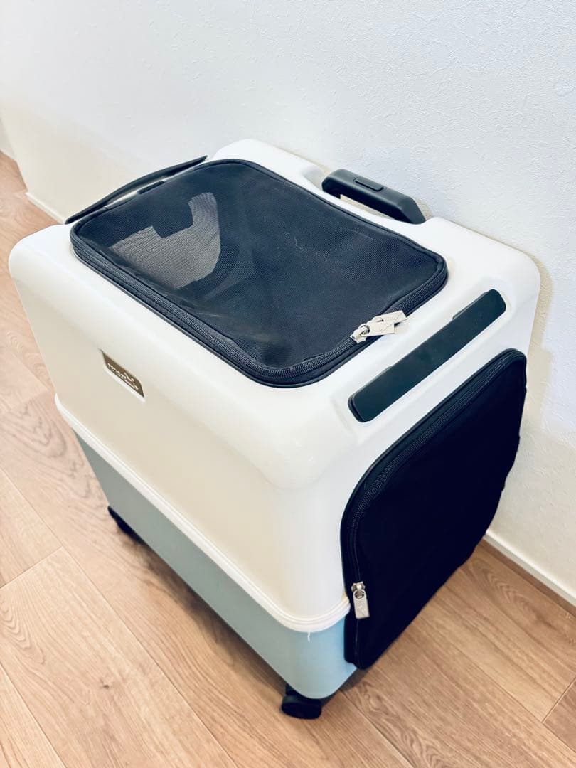 PETiCOペットキャリー【Lサイズ】、雨カバー・日除けつき