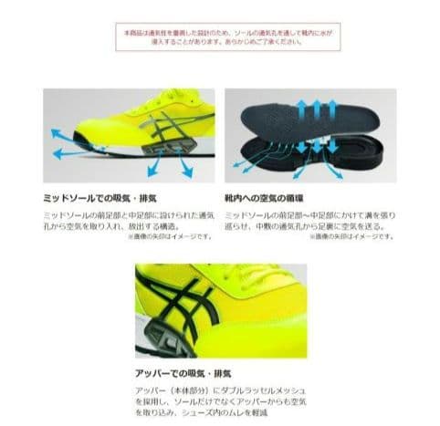 値引き中【新品】アシックス安全靴27.5 WIN JOB CP212 イエロー