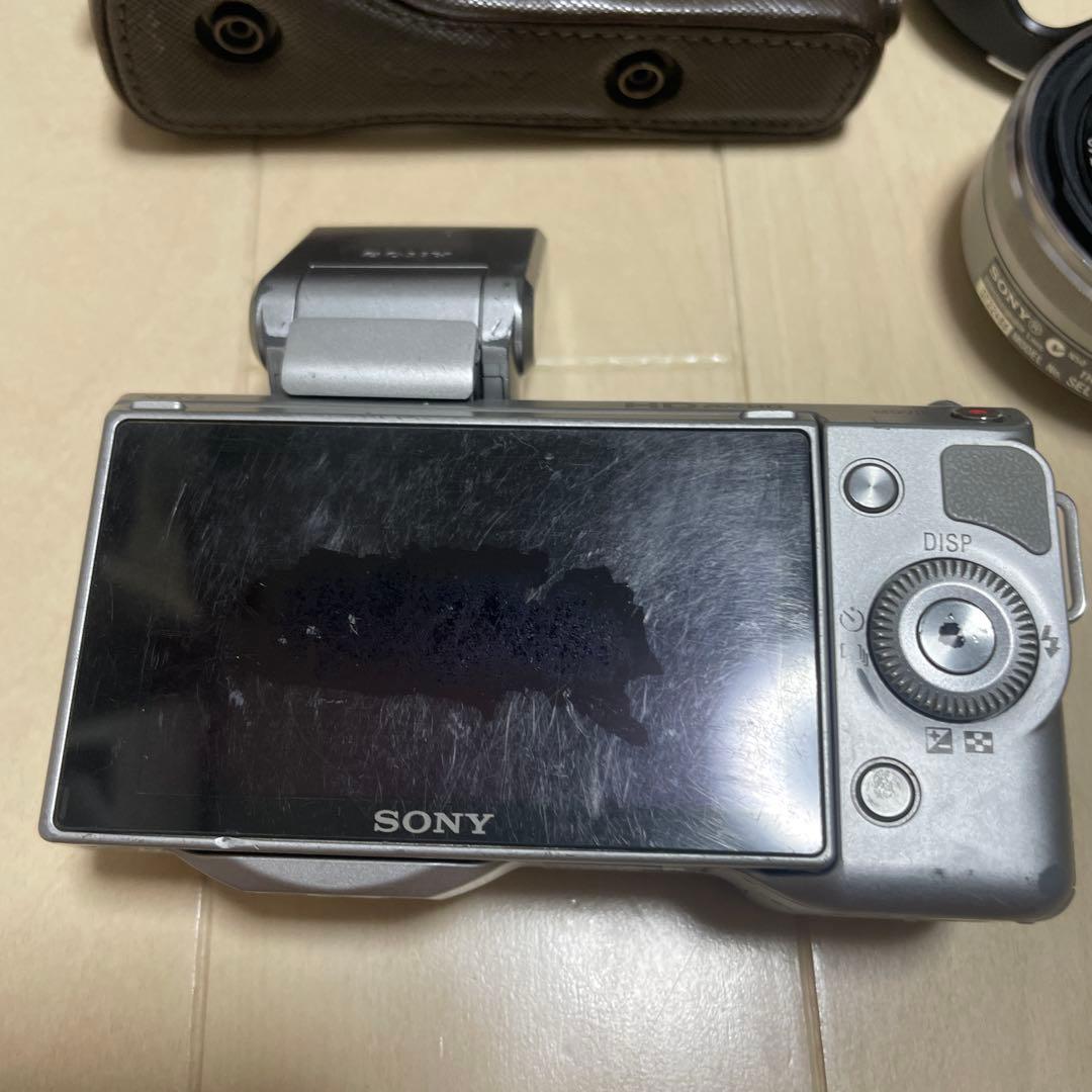 SONY NEX-5 ミラーレスカメラ シルバー　SEL16F28