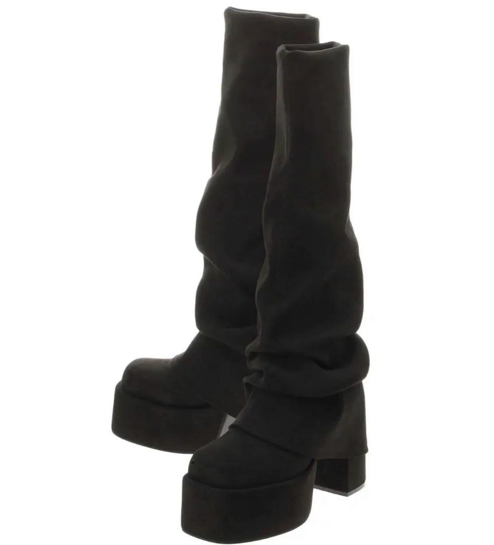 ★美品★ 【EMODA】 ルーズフレアカバーフィットブーツ