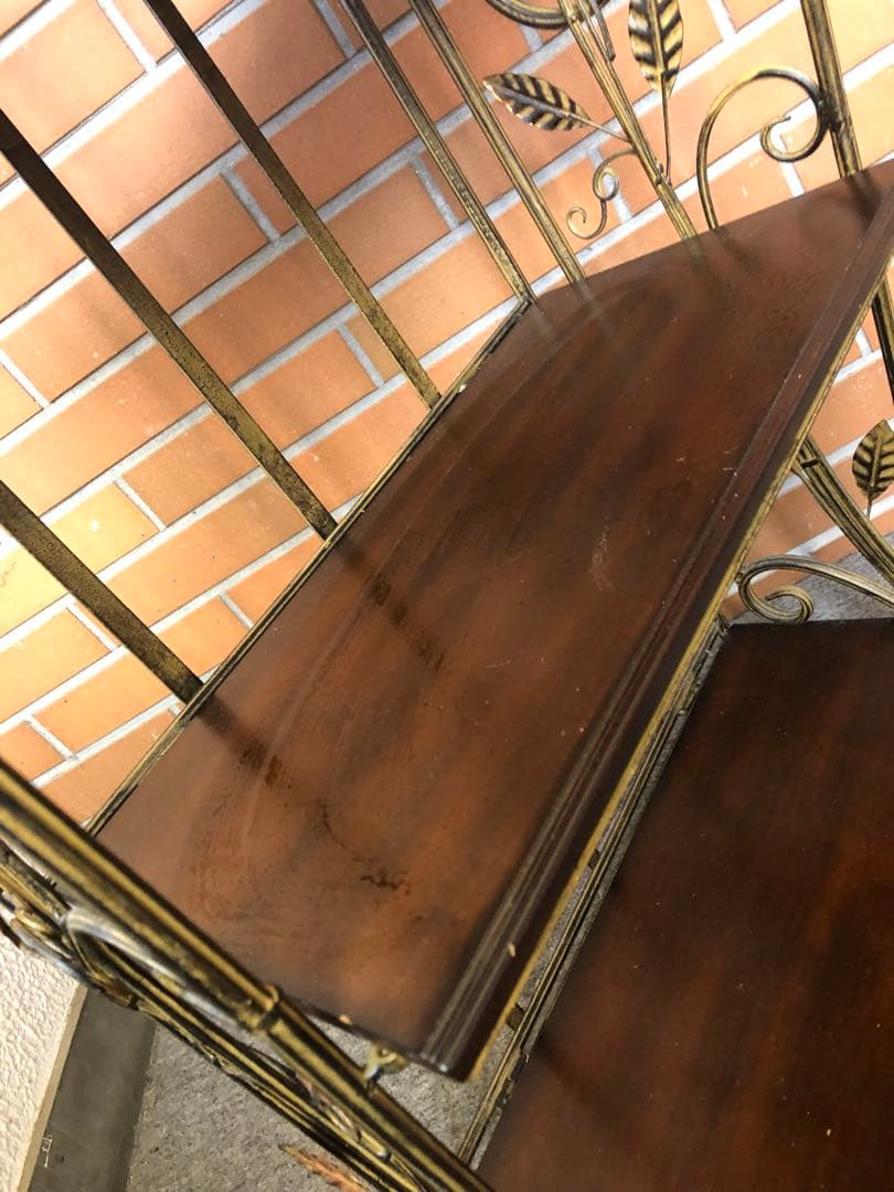 アイアンラック　アイアンスタンド　飾り棚　ディスプレイラック　アンティーク調