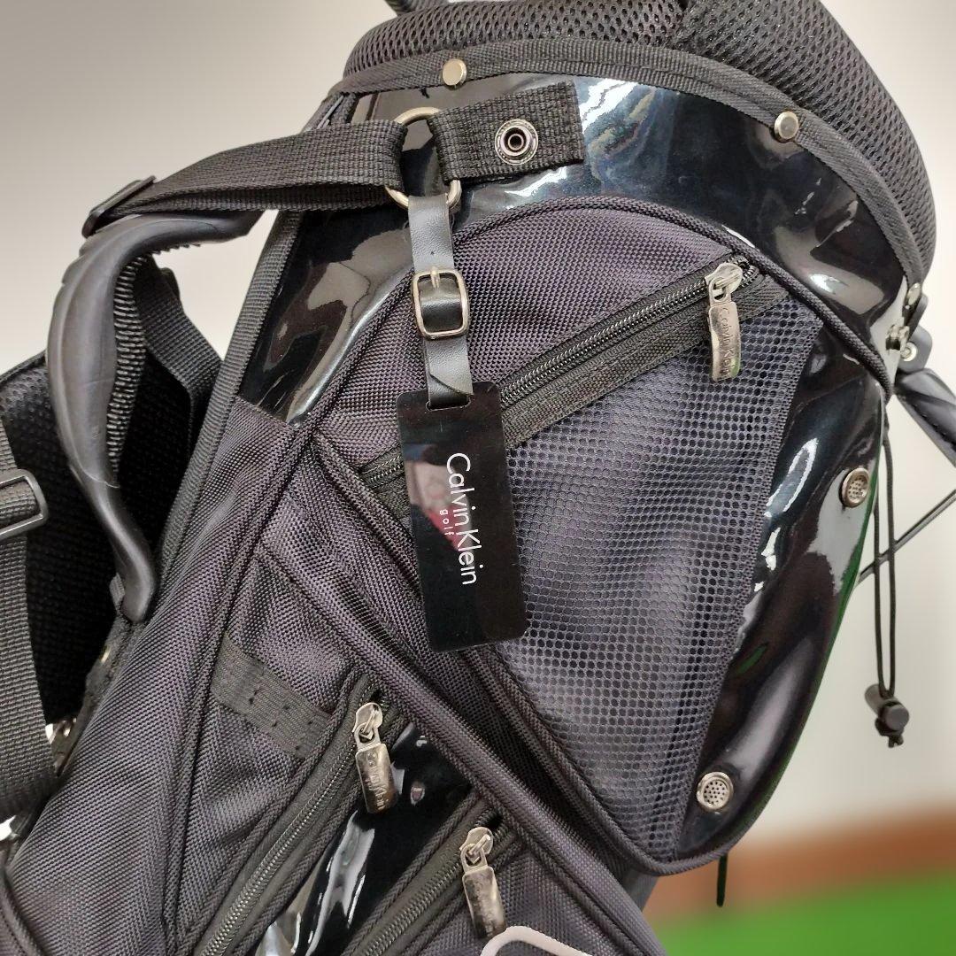   ゴルフ キャディバッグ スタンド式 ブラック