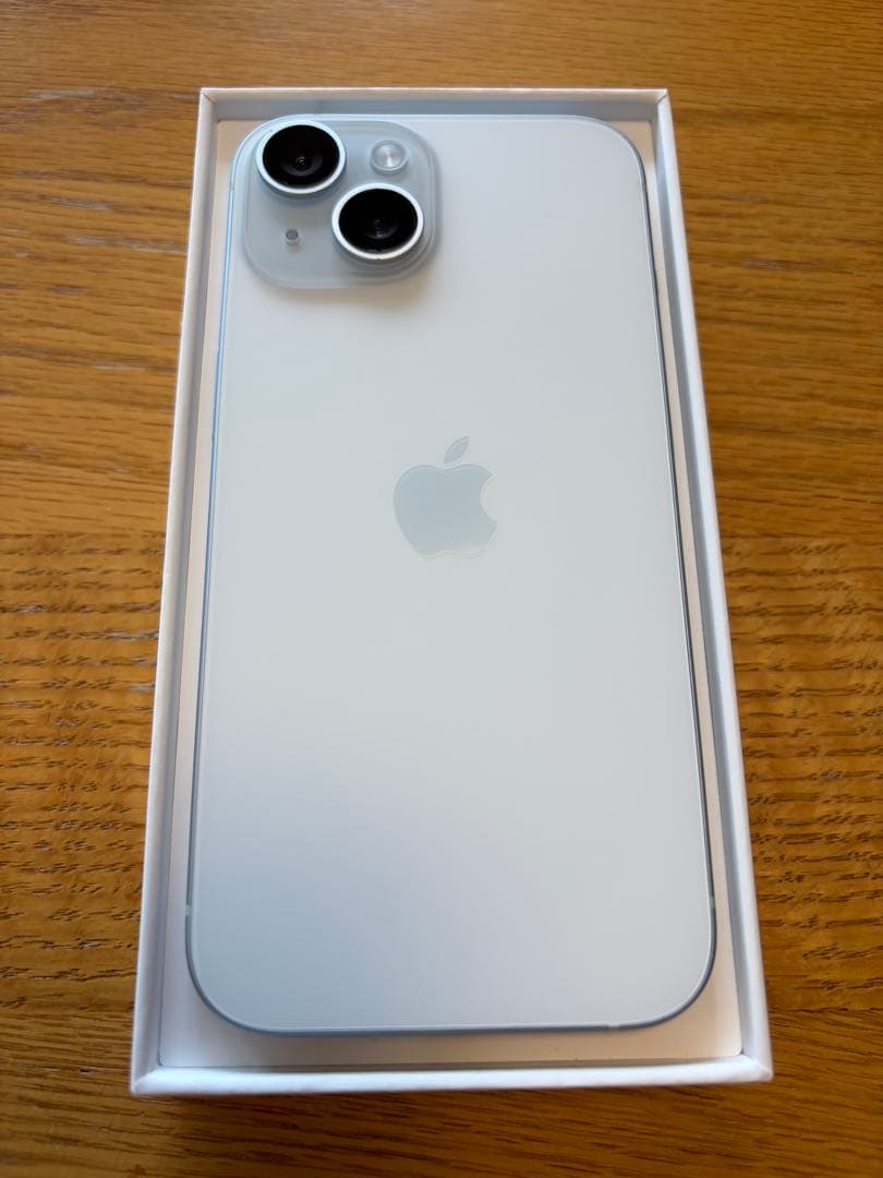 iPhone15 128GB 本体　ブルー　新品保護フィルム付き