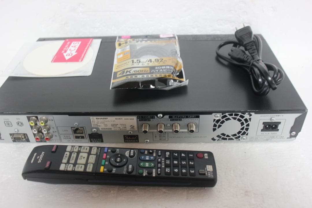 内部徹底清掃 シャープ ブルーレイ BD-S560 500GB HDMIリモコン