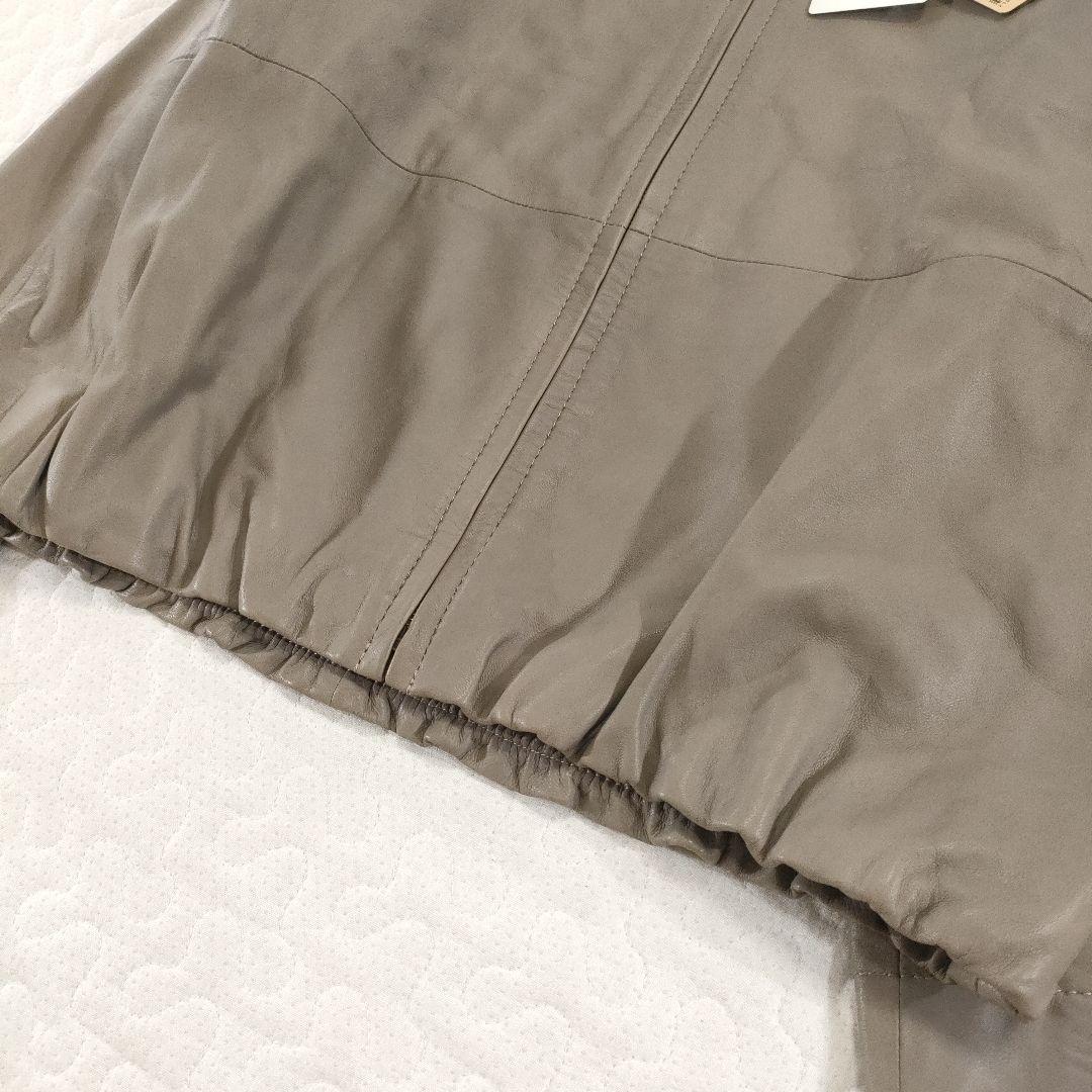 タグ付き✨BEARDSLEY　2021年モデル　ノーカラーラムレザージャケット