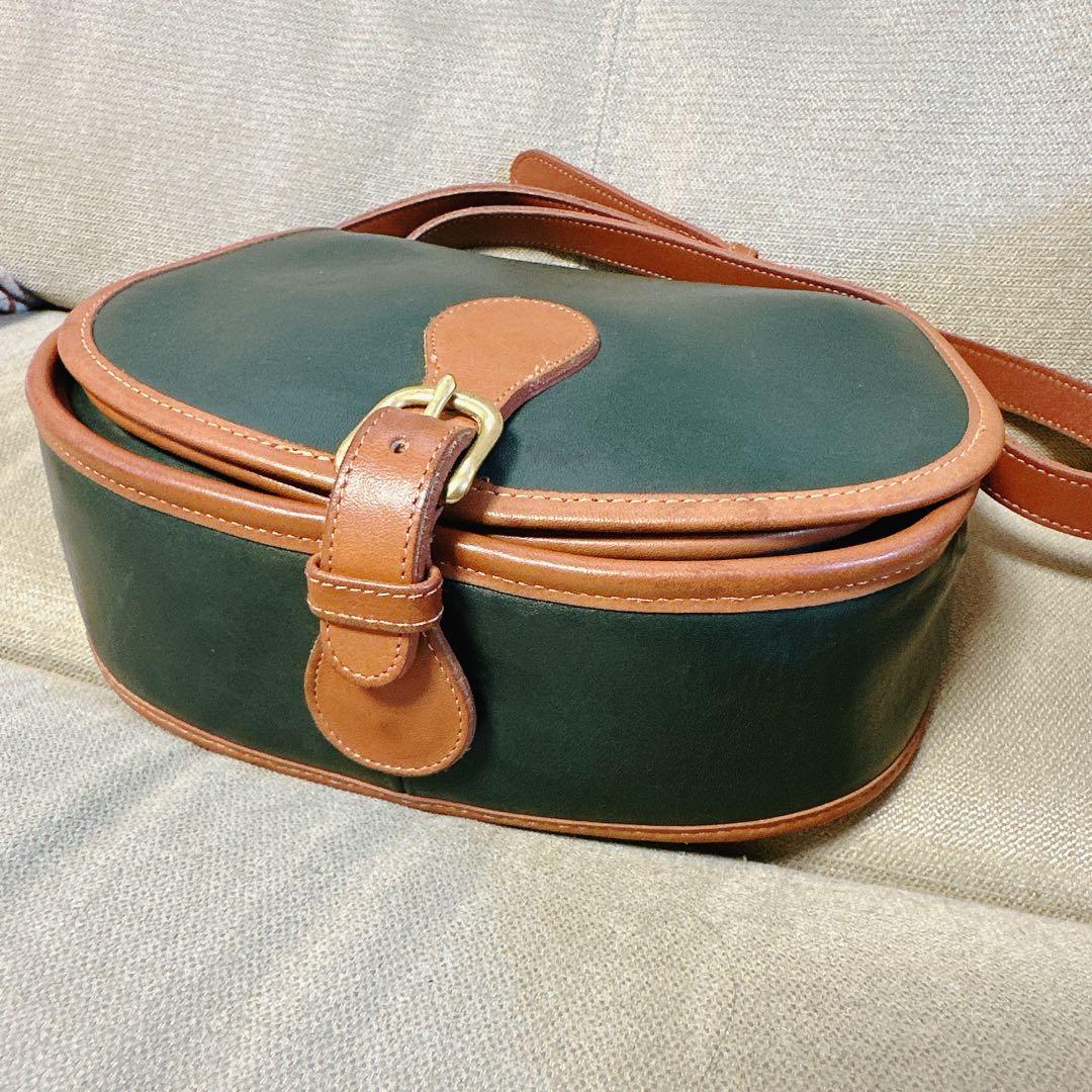 美品!超レア品 オールドコーチ ショルダーバッグ 深緑 OLD COACH