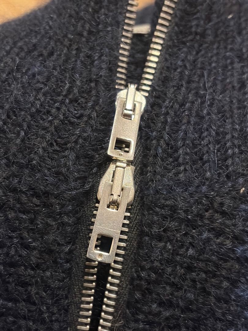 美品 roberto collina イタリア製 ウールモヘアドライバーズニット