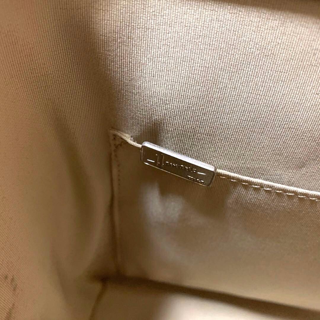 希少 ハマノ 濱野 ハンドバッグ バッグインバック 牛革 レザー 皇室御用達