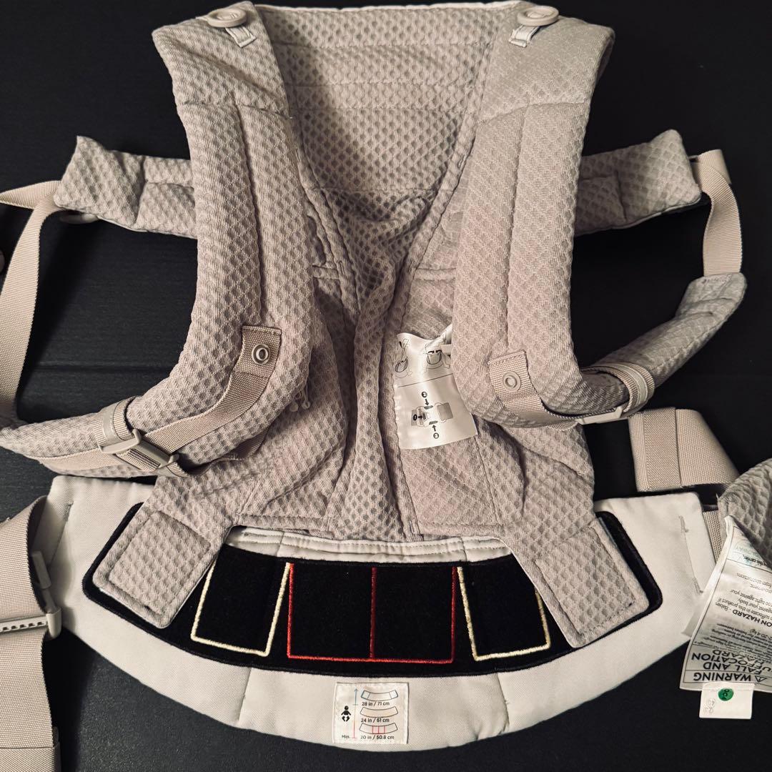 【未使用に近い】エルゴ オムニブリーズ 抱っこ紐 パールグレー