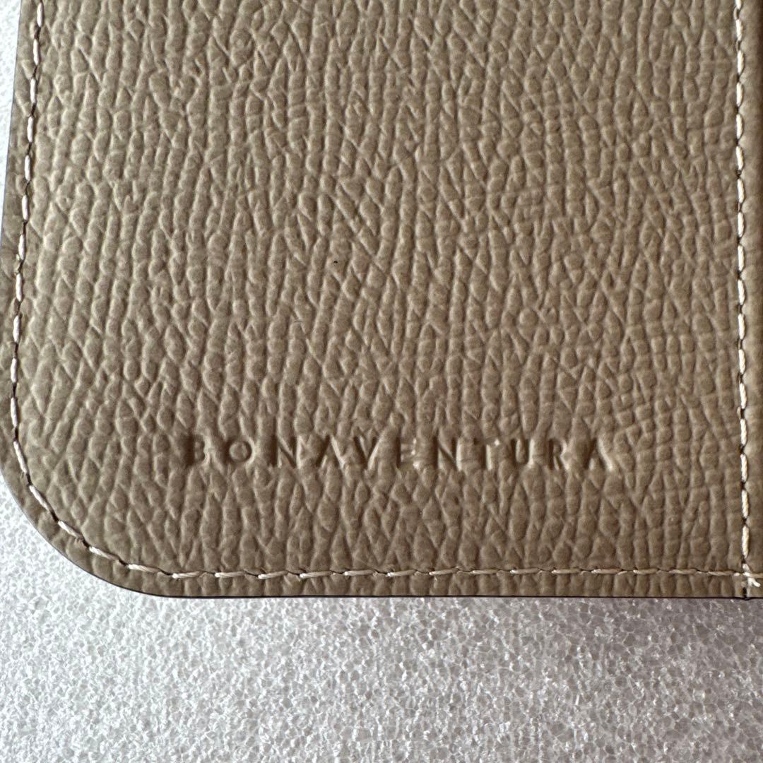 BONAVENTURA スタンドダイアリーケース　シュリンクレザー　グレージュ