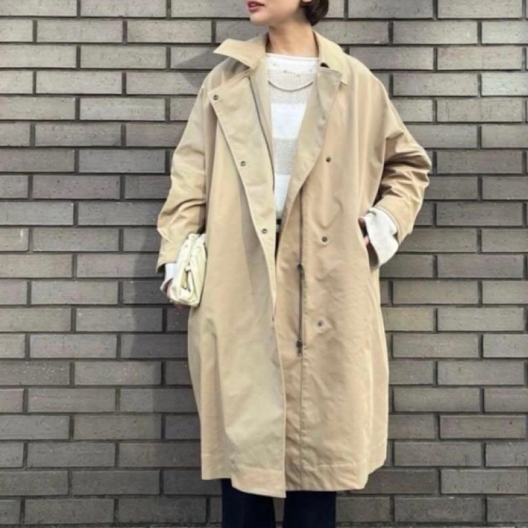 美品 フレームワーク 2024年 撥水ポンチョトレンチコート オーバーサイズ