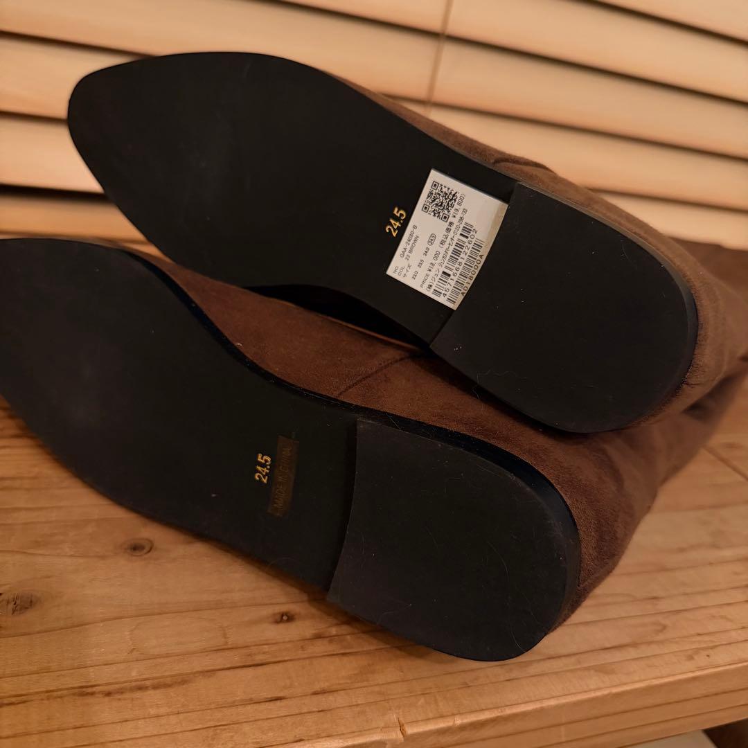 ルン ADAM ET ROPE' 【撥水】インヒールロングブーツ 24.5