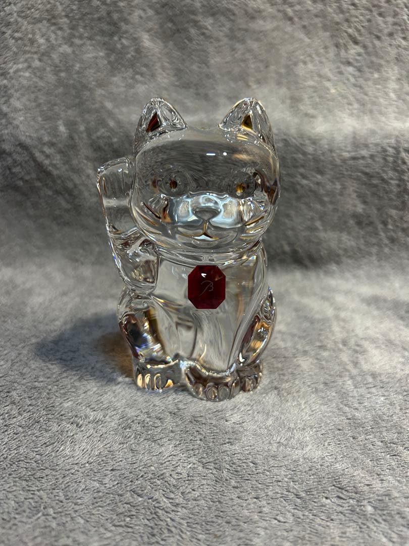 バカラ　まねき猫　レッドオクトゴン付　２月５日までBACCARAT